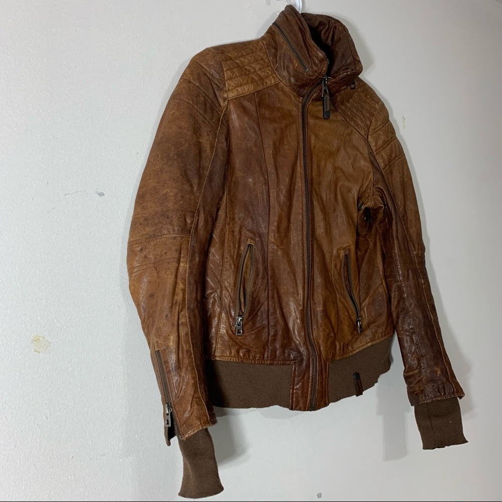 Rudsak motorcycle style women leather jacket